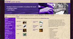 Desktop Screenshot of edgeguitarservices.co.uk